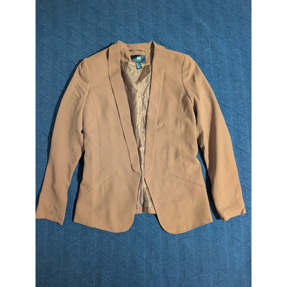 H&M Jackets & Blazers - H&M Women's Blazer Jacket Cognac Eur 36 US 6